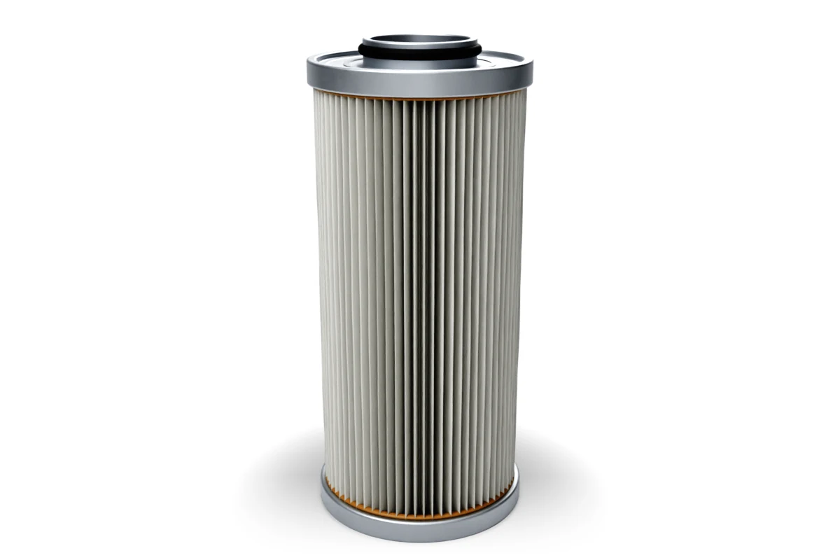Filterelement mit plissiertem Edelstahlgewebe